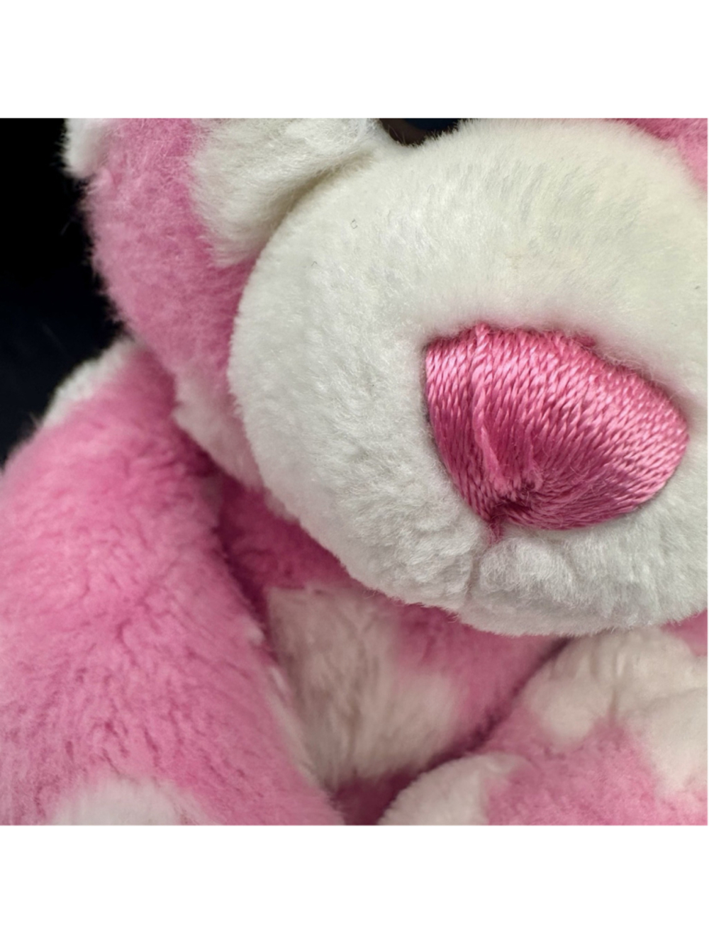 Vtg Build-A-Bear PINK KISSES Teddy Magnetic Hands Blowing Kisses Heart Plush 16" - Picture 3 of 11